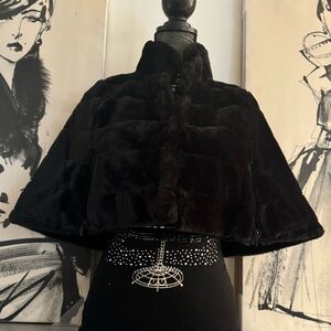 BCBGeneration faux fur cape